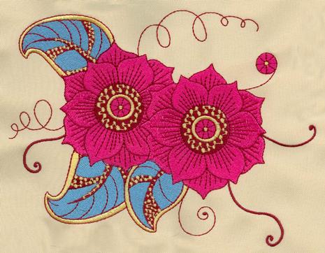 Big Flower machine embroidery designs